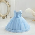 thumbnail image 1 of Flower Girl's Dress Princess Puffy Tulle Dresses Bridesmaid Wedding Communion Birthday Party Pageant Maxi Prom Gown For Kids 7M-3Y Active Dresses Constructed Dress, 1 of 5
