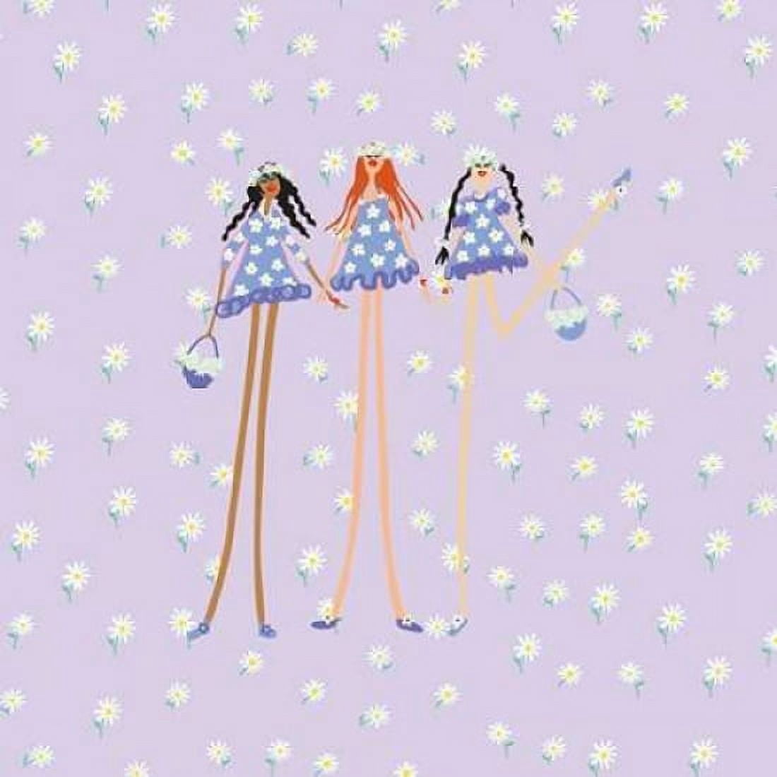 Flower Girls Canvas Art - Caroline Benchetrit (24 x 24)