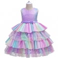 thumbnail image 1 of Flower Girls Christmas Dress Toddler Tutu Party Wedding Formal Dresses, 1 of 6