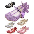 thumbnail image 1 of Flower Girls Crystal Bling Princess Shoes Fashion Bow-Knot Perform Dance Party Wedding Shoes Mary Jane Toddler/Little Kid/Big Kid, 1 of 12