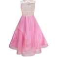 thumbnail image 1 of Flower Girls Dress Embroidered Sequin Wedding Pageant Bridesmaid 10, 1 of 7