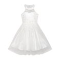 thumbnail image 1 of Flower Girls Dress Lace Sequins Sparkling Wedding Bridesmaid 5, 1 of 8