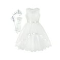 thumbnail image 1 of Flower Girls Dress Off-White Princess Crown Dress Up Party 4 Years, 1 of 7