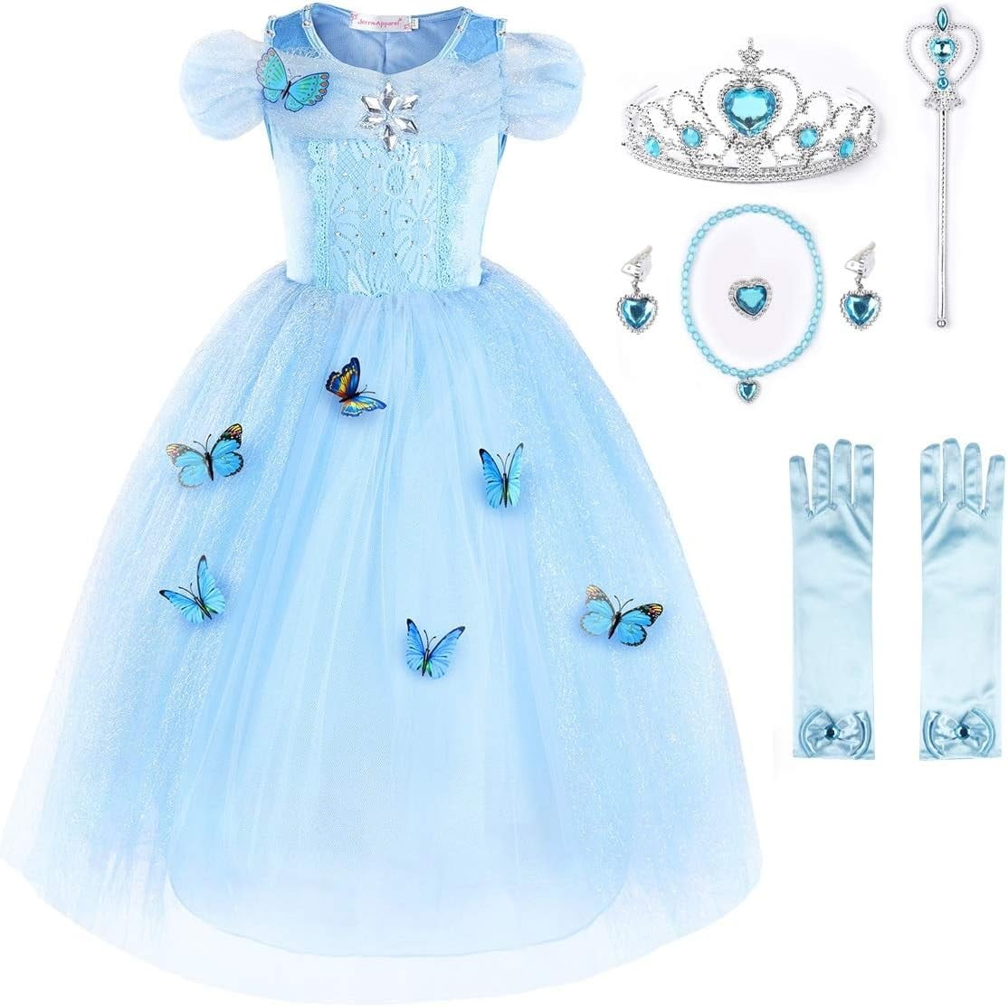 Flower Girls Dress Princess Costume Butterfly Girl