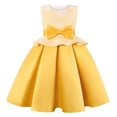 thumbnail image 1 of Flower Girls Dress Sleeveless Wedding Pageant Toddler Formal Party Bowknot Costume, 1 of 6