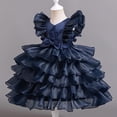 thumbnail image 1 of Flower Girls Dresses Ruffle Floral Embroidery Layered Mesh Wedding Ball Gowns Fashion Formal Pageant Party Dress, 1 of 5