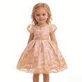 thumbnail image 1 of KAWELL Floral Lace Ball Gown, Formal Wedding Party Princess Dress for 3-8 Years, 1 of 6