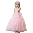 thumbnail image 1 of Flower Girls Maxi Dress Bridesmaid Floral Boho Vintage Lace Dance Gown for 4-14Y, 1 of 7