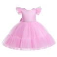 thumbnail image 1 of Flower Girls Princess Dress Pearl Wedding Birthday Fancy Costume Party Dress, 1 of 6