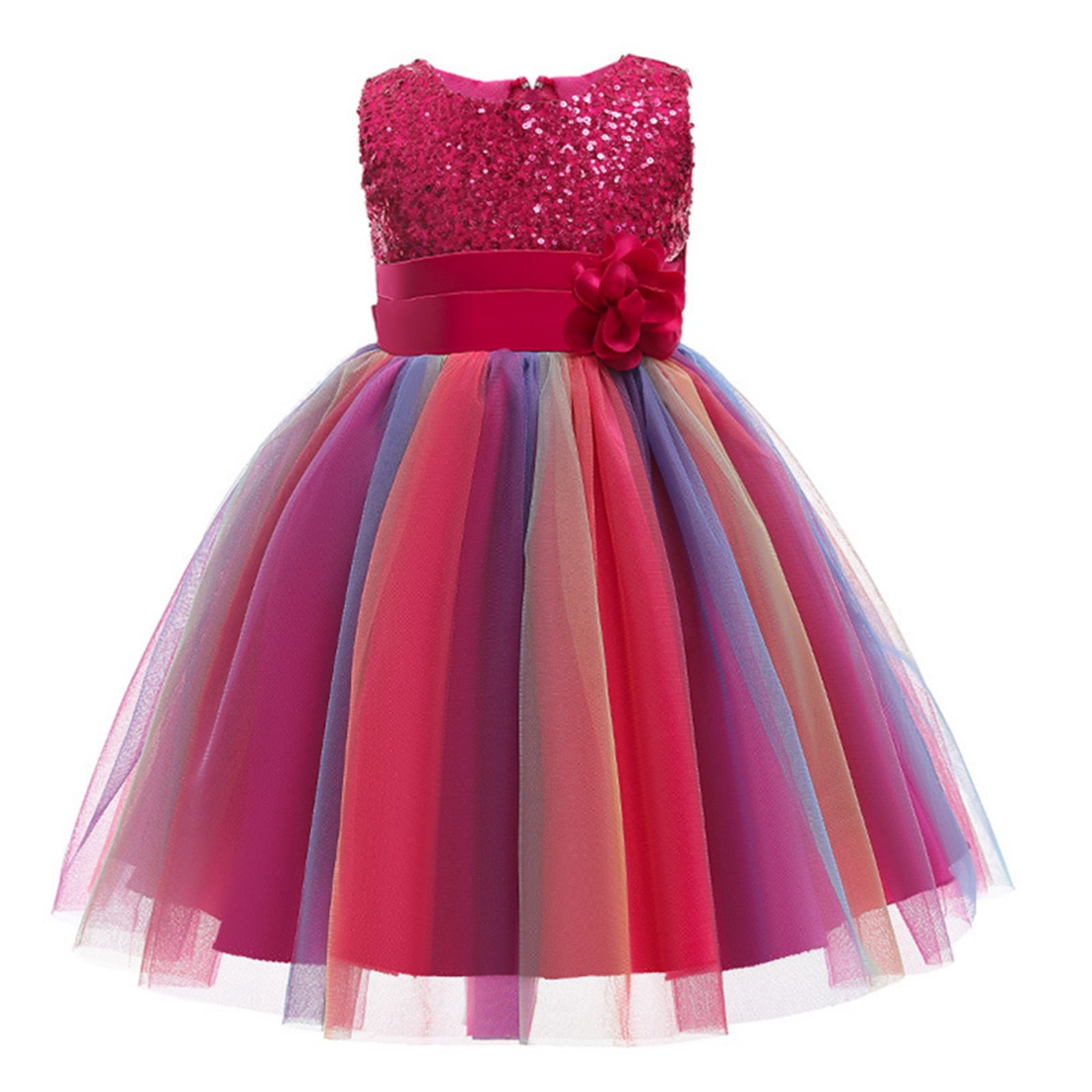 KIDS A-LINE FRILL DRESS 4-10 PARTY IN THE PALACE main image 1