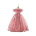 thumbnail image 1 of Flower Girls Tulle Dress - Cute Bow Tutu Dresses Bridesmaid Pageant Gown Birthday Party Dress, 1 of 5