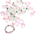 thumbnail image 1 of Flower Glass Beads For Bracelets Making, DIY Jewelry Supplies, Gift For Beader, 40 pcs, Mayflower, 1 of 7