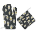 thumbnail image 1 of Flower Glory Evening Oven Gloves And Pots Stand Set Oven Gloves And Pot Racks Pot Racks And Oven Gloves Set, 1 of 9