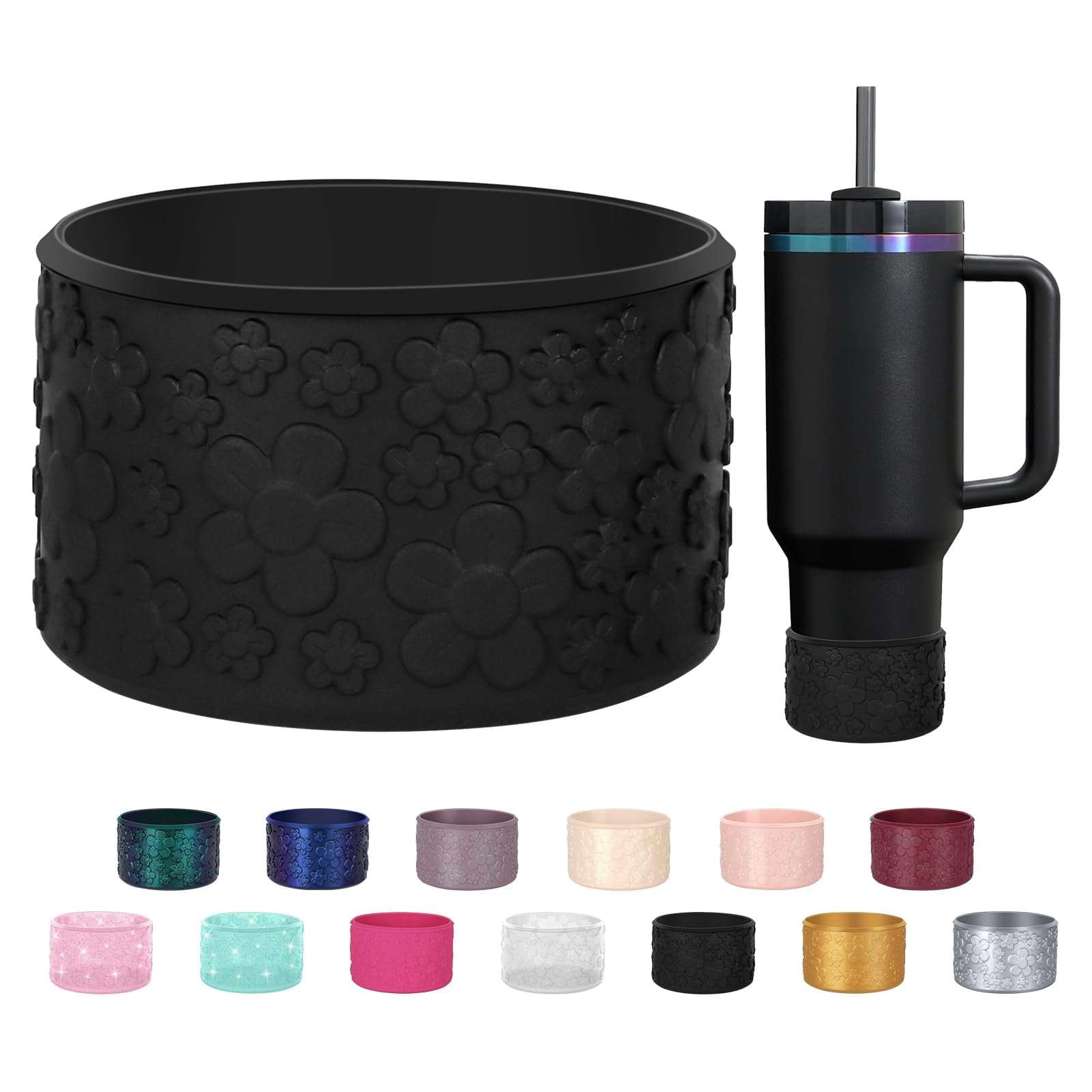 Patriotic Silicone Boot For Stanley Quencher 20/30/40oz & IceFlow Tumbler - Non-Slip Base Protector