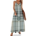 thumbnail image 1 of Flower Grid Pattern Sleeveless Dress Women's Clothing Chic And Elegant Woman Dress Elegant Women's Sets, 1 of 5