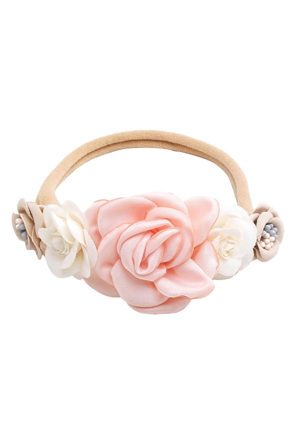 Flower Hair Band Headwear Baby and Girl Floral for Birthday Shower Style I
