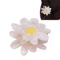 thumbnail image 1 of Flower Hair Claw Clip, Hair Clip Flower, Flower Hair Clips, Jaw Clamps for Women Hair Styling Tool Hair Accessories or Festival Gifts (White daisies), 1 of 5
