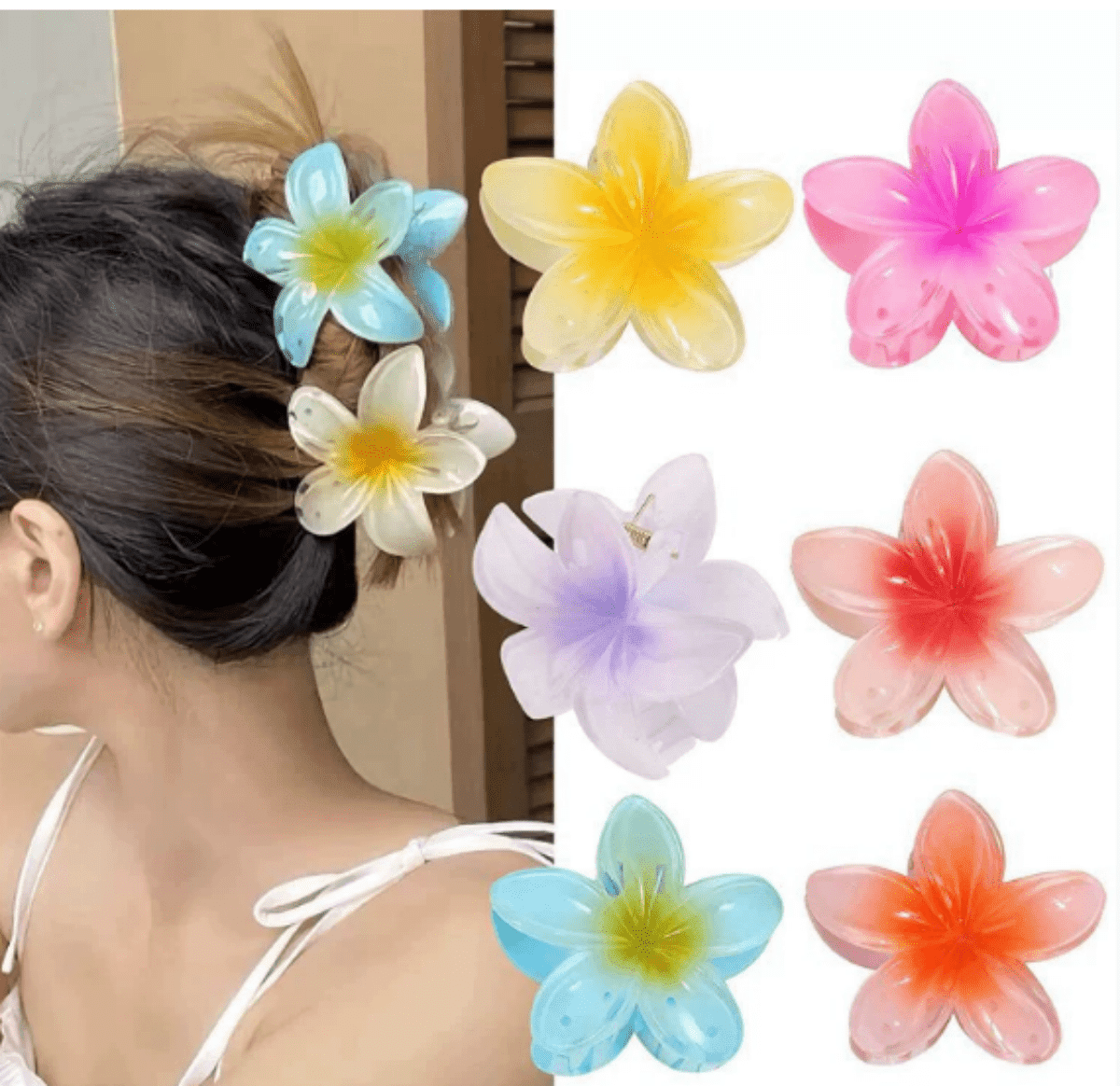 Flower Claw Clip