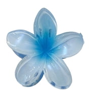 Flower Hair Claw Clips - Hawaiian Flower Hair Claw Clips for Women | Plumeria Claw Clips for Thin Hair