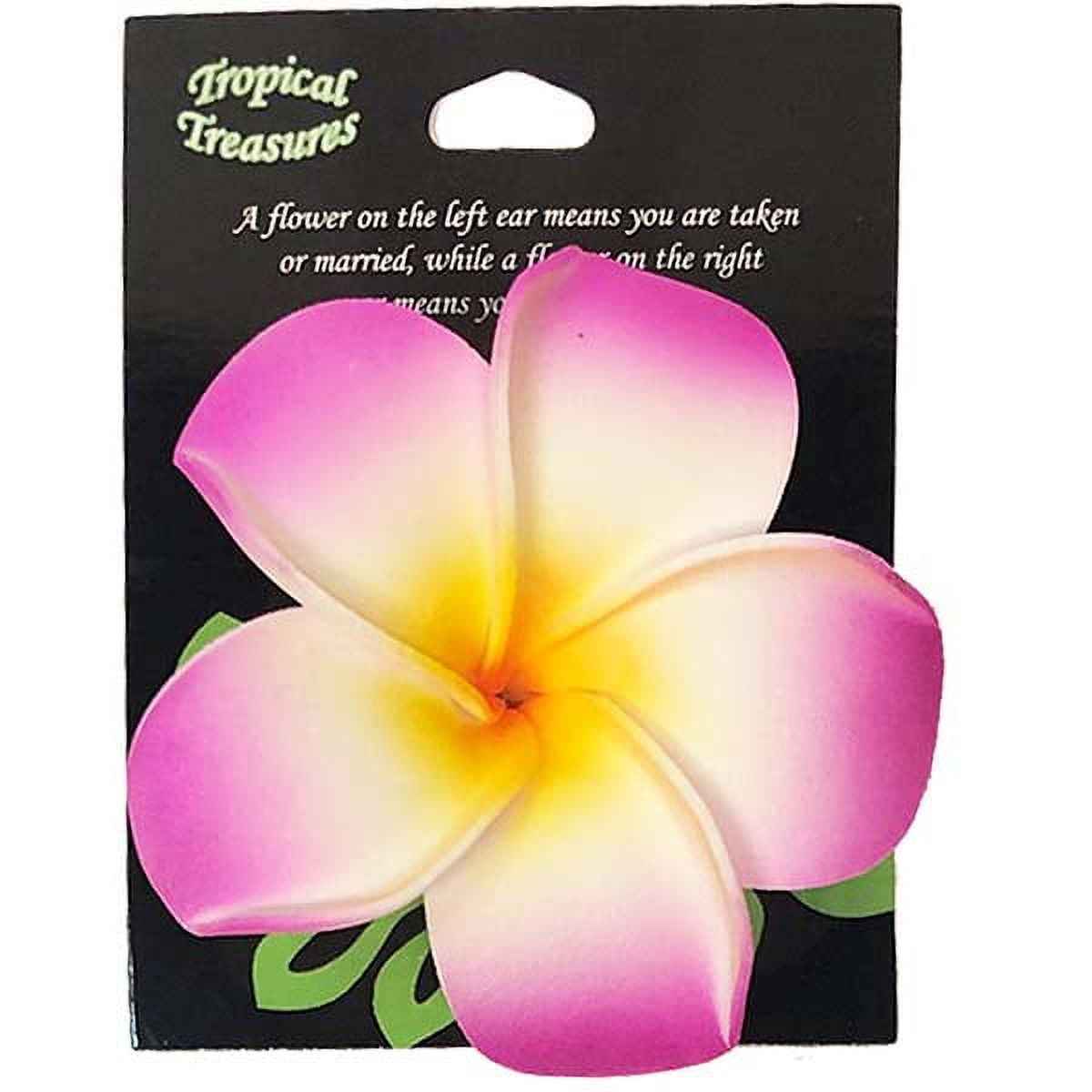 Hair Clip Flower Plumeria Foam Single