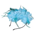 thumbnail image 1 of Flower Hair Hoop for Women Exaggerated Carnivals Headband Nonslip Fascinator Hairband for Formal Event, 1 of 13