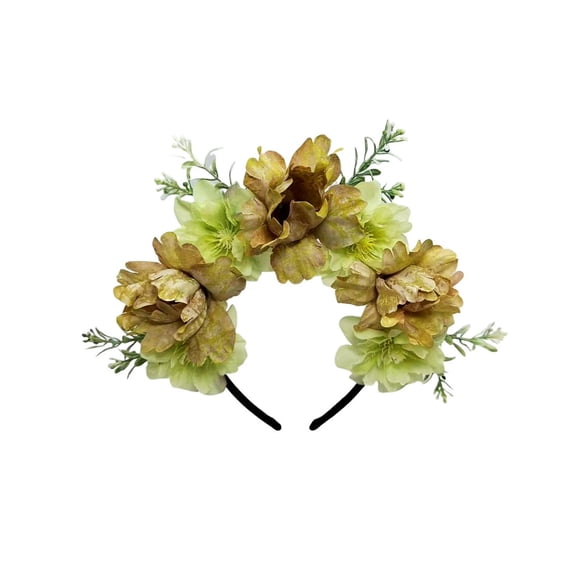Flower Headband Floral Hair Band for Women, Artificial Flower Crown for Wedding Bridesmaid