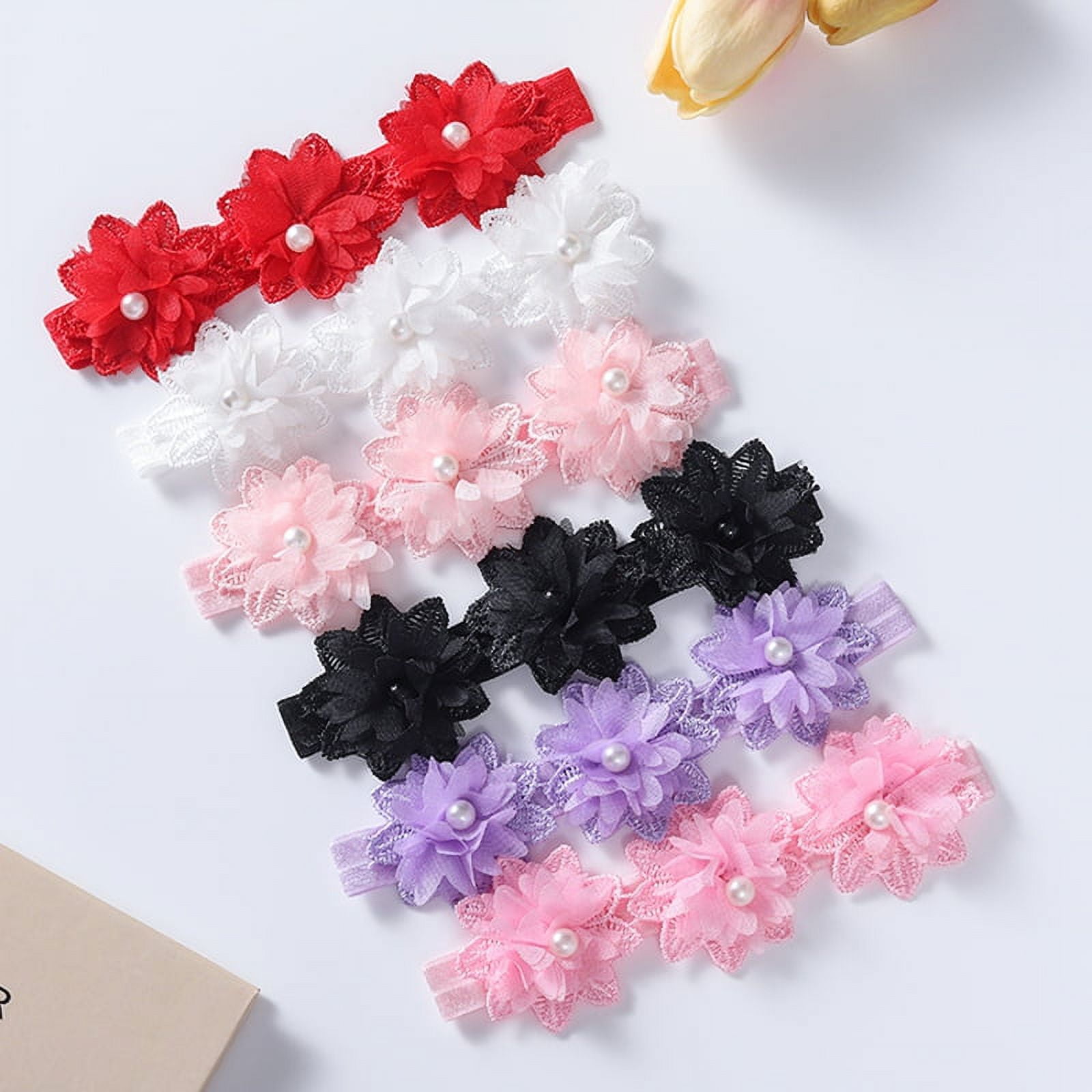 Baby Kids Headband Head Band Pom Pom Floral Cute Hair Accessories