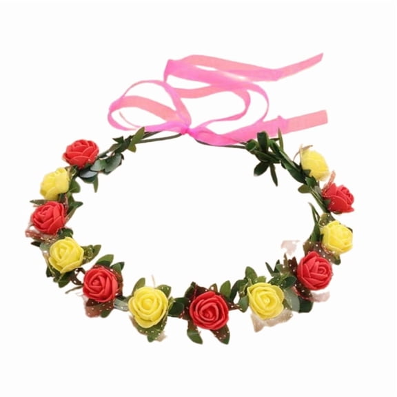 Flower Headbands Bride Flower Crown Wedding Floral Garlands for Stall Market