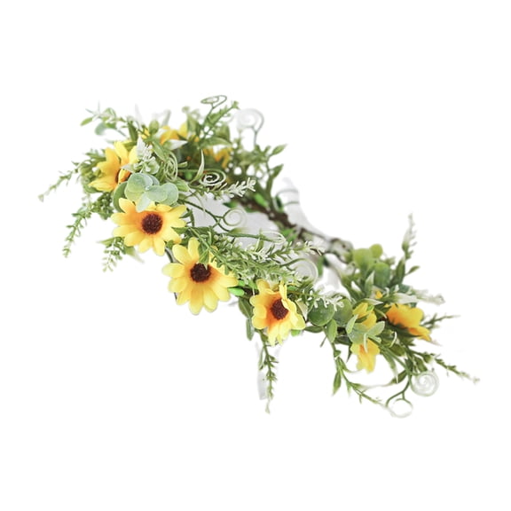 Flower Headbands Women Bride Flower Crown For Wedding Party Supply Daisy Garlands Crown Hair Wreath Daisy Headbands