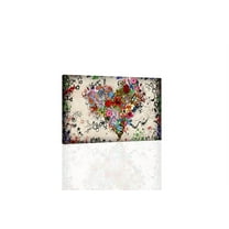 Flower Heart - CANVAS OR PRINT WALL ART