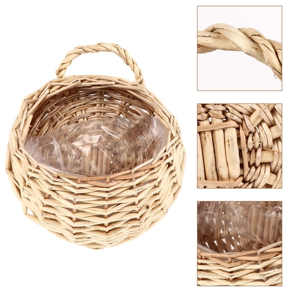 Flower Holder Rattan Flower Bask Flower Basket Woven Flower Basket Round Basket