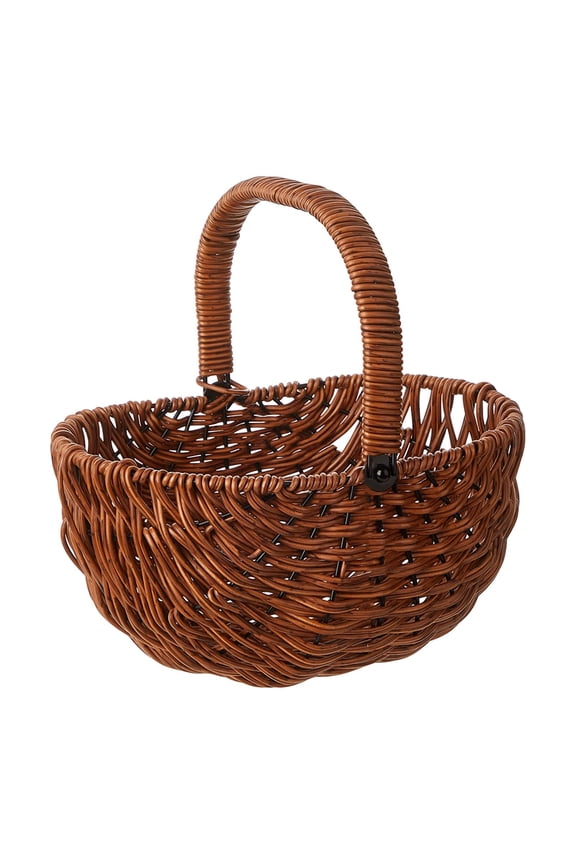 Flower Holder Wedding Basket Candy Storage Durable ABS Metal Frame for Ceremony Garden Event Children