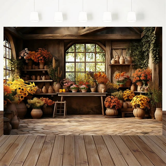 Flower Home Backdrop For Photography Spring Easter Sunlight Wood Wall ...