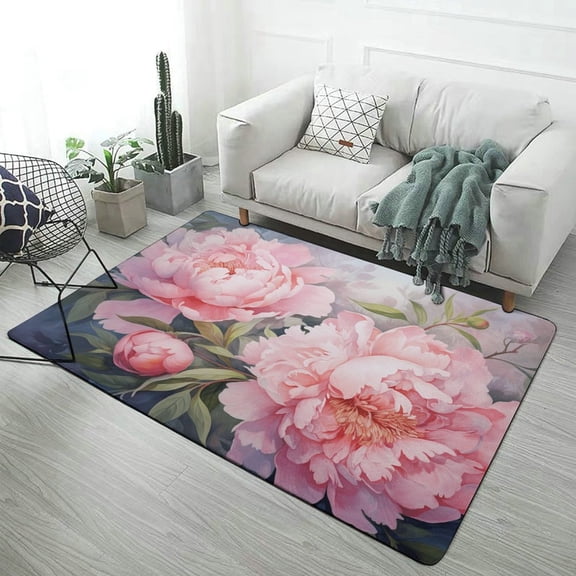 Flower Home Decor Living Room Carpet Non-slip Hotel Lobby Floor Mat Kitchen Bedroom Entrance Doormat Mats