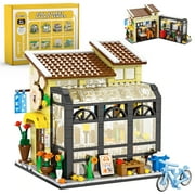 Flower House Building Set, 584 Pcs Friends Building Block Kit, ENP Book Store Building Toy for Boys Girls, Gift for Kids 6-12