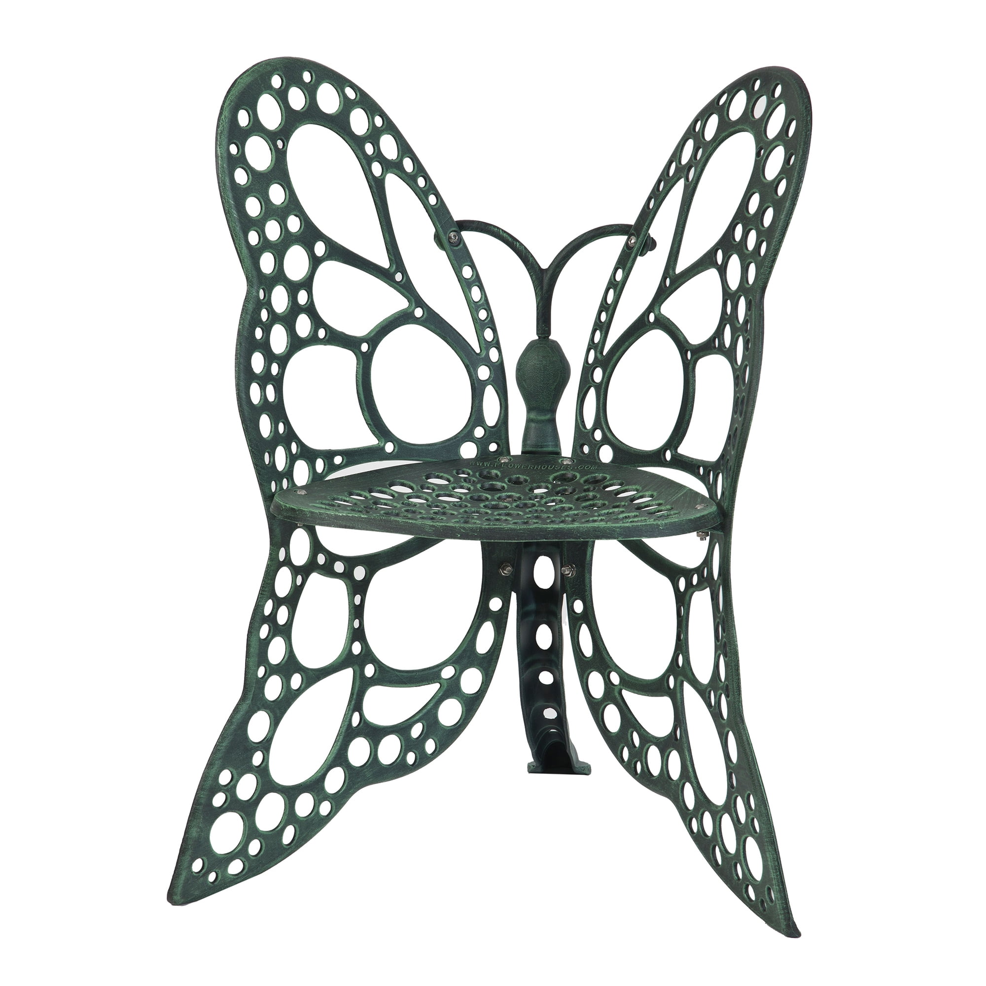 Antique Black Cast Aluminum Butterfly Chair