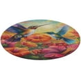 thumbnail image 1 of Flower Hummingbird Round Rugs -Washable Non-Slip Small Round Area Rug Throw Soft Circle Rugs for Bedroom, Modern Print Indoor Carpet for Entryway Sofa Living Room, 1 of 6
