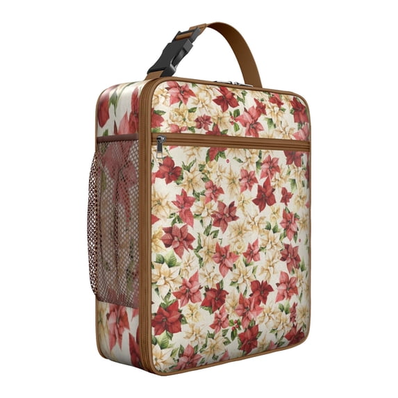 Flower Insulated Lunch Bag Box Men Reusable Lunch Tote Bag Fit Most Bento Boxes Lunch Box Containers School Beach