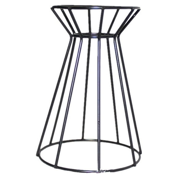 Flower Iron Frame Flower Stand Base Plant Display Rack Air Pineapple Holder Flower Pot Micro Landscape Accessories (Black)