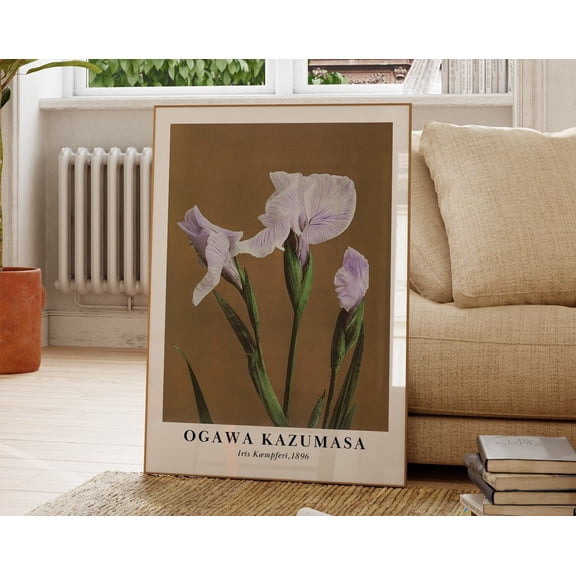 Flower Japanese Art Japanese Art Prints Flower Poster Flowers Wall Art Japanese Print Flower Art Nature Prints Old Book Print Wall Art, Modern Wall Decor, 8x12 UNFRAMED