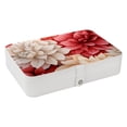 thumbnail image 1 of Flower Jewelry Organizer Box: PU Leather, with Removable Compartment, Portable - Jewelry Box and Organizer Box, 1 of 6