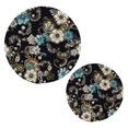thumbnail image 1 of Flower Jewelry Pot Holders Trivets Set of 2 Cotton Hot Pads Mats for Hot Dishes Pots Pans Kitchen Cooking 7" 9.5", 1 of 1