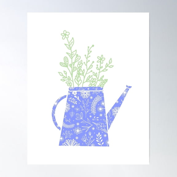 Flower Jug Art Print Poster Wall Art, Modern Wall Decor For Living Room Bedroom, 8x12 UNFRAMED