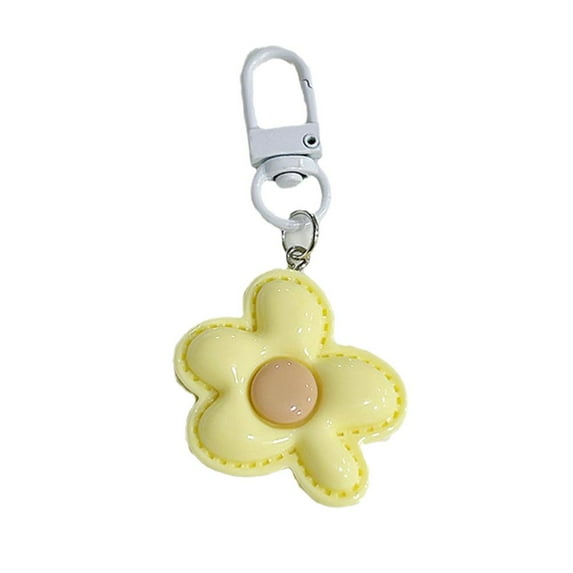 Flower Keychain Cute Girl Bag Jewelry Personalised Keyring Pendant New L0 W9V6