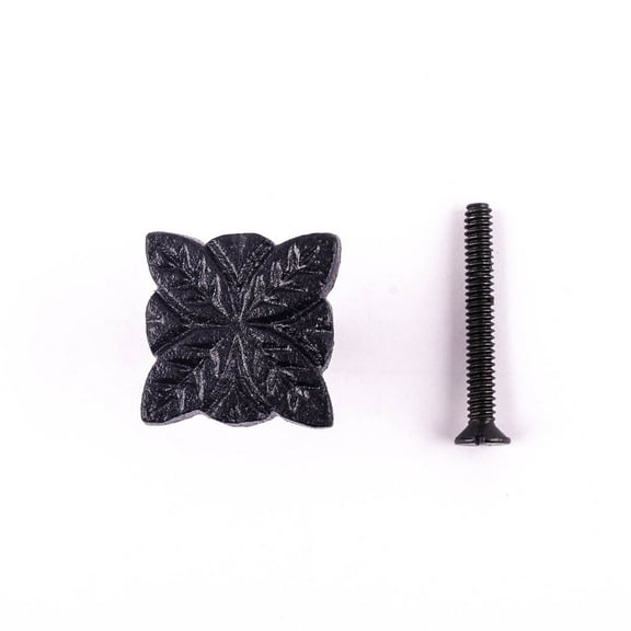Flower Kitchen Cabinet Hardware Iron Kitchen Cabinet Knob Black|Renovators Supply