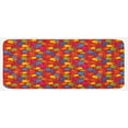 thumbnail image 1 of Flower Kitchen Mat, Colorful Blooming Daisies on a Warm Colored Background Rainbow Wildflower Pattern, Plush Decorative Kitchen Mat with Non Slip Backing, 47" X 19", Multicolor, by Ambesonne, 1 of 1