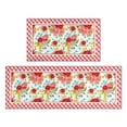 thumbnail image 1 of Flower Kitchen Mat Sets 2 Piece Farmhouse Anti Fatigue Waterproof Stain Resistant Floor Rug Non Slip Pioneer Flower Woman Kitchen Laundry Room Rug - 17x29 and 17x47 Inch, 1 of 7