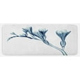 thumbnail image 1 of Flower Kitchen Mat, Uv Style Picture of Flower Floral Radiography Themed Illustration Modern Design, Plush Decorative Kitchen Mat with Non Slip Backing, 47" X 19", Teal White, by Ambesonne, 1 of 1