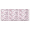 thumbnail image 1 of Flower Kitchen Mat, Watercolor Pastel Colored Romantic Florals Petals and Buds Art Print, Plush Decorative Kitchen Mat with Non Slip Backing, 47" X 19", Pale Pink White, by Ambesonne, 1 of 1