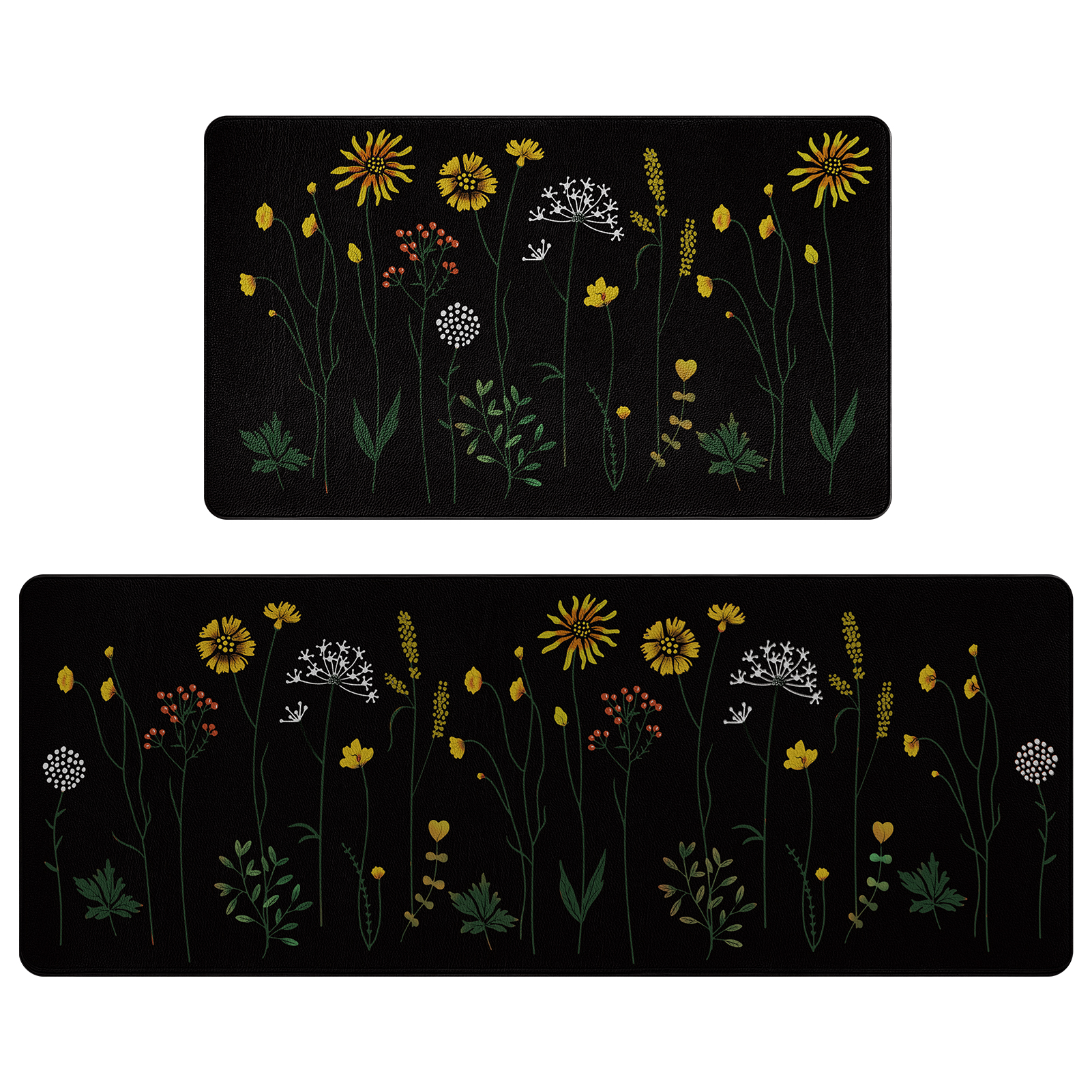 Sunflower Kitchen Rugs and Mats Anti Fatigue, Sunflower Kitchen Mat